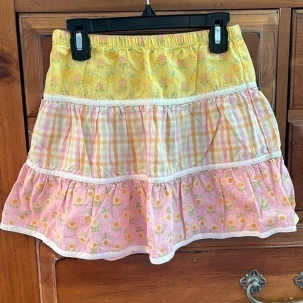Gymboree Girls yellow and pink skirt size 10 preloved